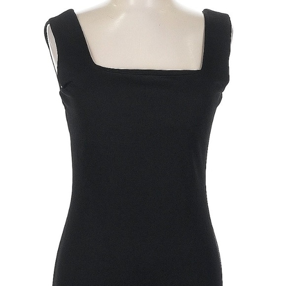 Club L London Classic Timeless Chic Black Midi Dress Mermaid Hem Size 10 NWT - Picture 2 of 10